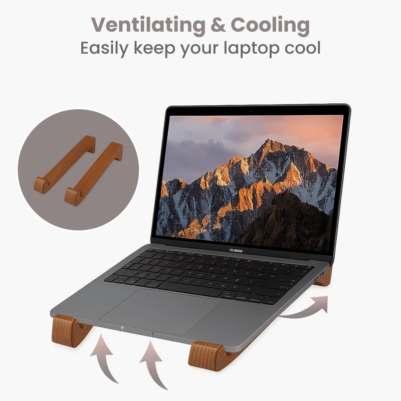Fida Horeca Wooden Laptop Stand | Ergonomic Laptop Riser |