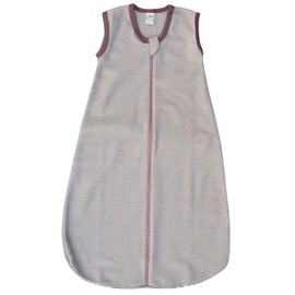 Lilano, Sleeping Bag Striped without Sleeves, 70% Wool (kbT), 30% Silk, 210 g/m² (Mauve/Natural, 2 (90 cm))