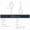 RCH Hardware CH-S50-06-PN-10 |5 Gauge Decorative Solid Steel Single Jack