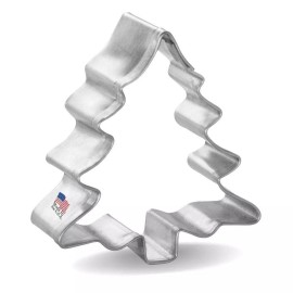 Unbranded 1 Dozen 12 Mini Tree Cookie Cutters Christmas Party Favors Metal