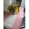 Damanni Oval Cotton Handmade Crochet Lace Table Runner Doilies Dresser