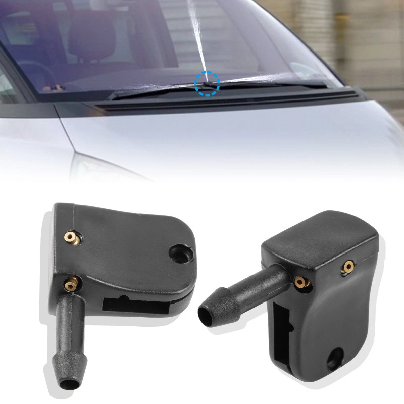 XUKEY Pair Washer Nozzle Jet Spray Clip Under Wiper Arm