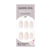 DASHING DIVA Magic Press Glass White Nail Tips, 30 Tips,