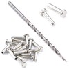 Cutlery Rivets (10 Pack) + [1] Step Drill for DIY
