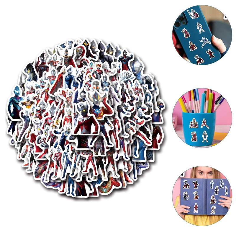 KRGNPLE 100 Pcs Anime Stickers Waterproof Sticker Notebook Notebook Cute