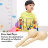2Pcs Sand Hammer Early Education Instrument Wooden Toddler Percussion Musical