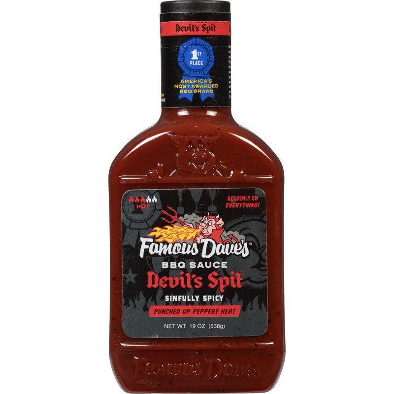Famous Dave's BBQ Variety Pack With Devil's Spit, Sweet &
