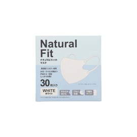 Natural Fit Masks White 30 Count