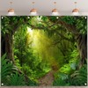 Luminora 10x8ft Fabric Rainforest Photography Backdrop Jungle Forest Tropical Nature