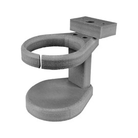 Southern Homewares Adirondack Chair Cup Holder Attachment, Durable Poly Lumber, Adjustable, Ideal for Your Polywood Outdoor Furniture, Light Grey