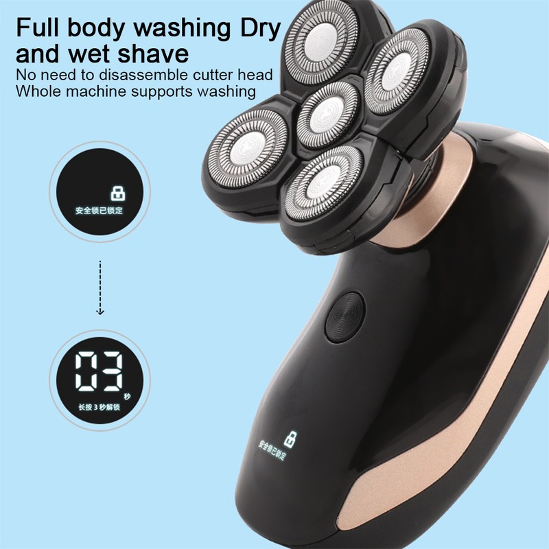 Electric Shaver Multifunctional USB Rechargeable Hair Beard Trimmer for Men