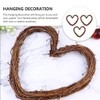 Garneck 3pcs Love Heart Rattan DIY Craft Projects Twig Grapevine