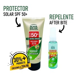 Kit De Bloqueador Solar Biodegradable Fps 50 Con Repelente