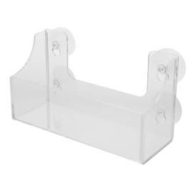 HOLIDYOYO Suction Cup Refrigerator Rack Acrylic Shelf for Kitchen Organizer and Storage Clear Spice Rack Fridge Beverage Holder