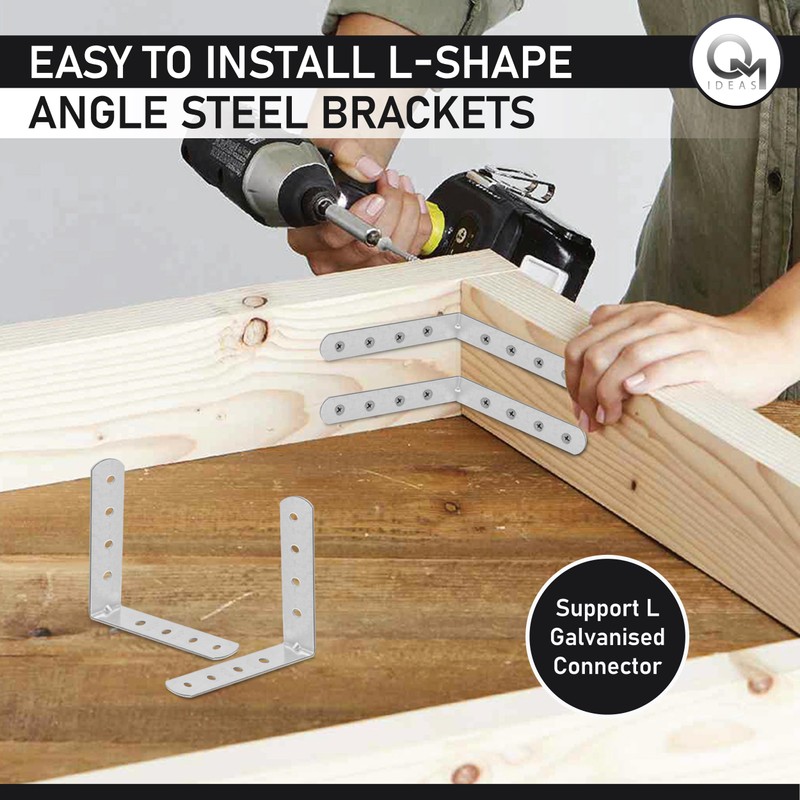 OMIDEAS 20 x Angle Bracket (100 x 100 x 16)