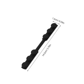 COLLBATH 12pcs Tightening Ear Strap Holders for Comfortable Extended Wear for Active Lifestyles and Daily Use Black Grey