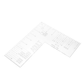 Operitacx Acrylic T-shirt Ruler Guide Clothing Chart for Alignment Measuring Tool for DIY Projects and Tailoring