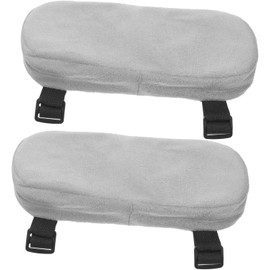 2 Pcs Reemplazo del Apoyabrazos Fundas de Silla para Reposabrazos Almohadillas Acolchadas Anti-Deslizantes Cómodas para Sillas de Ruedas y Asientos Domésticos