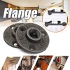 AOYHJA Black Pipe Fitting Bracket Floor Pipe Key clamp Through