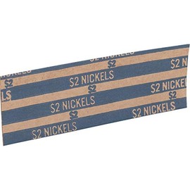Sparco Coin Wrapper, 60 lbs., Nickels, 2.00, 1000 per Box, Blue (SPRTCW05)