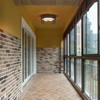 Yisuro Outdoor Ceiling Light with Motion Sensor Flush Mount Farm