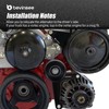 Bevinsee LS Power Steering Pump Alternator Low Mount Bracket Compatible