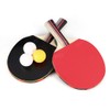 2pcs 7 Layers Wood Ping Pong Paddles Set With Balls