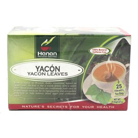 Hanan-Peru 25 Hojas de Yacon Tea Bags   (25 Yacon leaves Tea Bags) 1 Box
