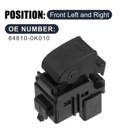 X AUTOHAUX 84810-0K010 Front Rear Passenger Car Power Window Switch for Toyota Hilux Vigo 2004-2011