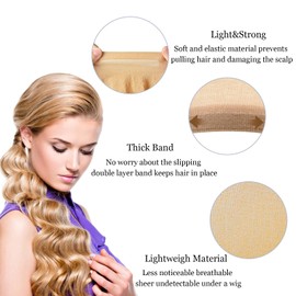 Wig Caps,Ultra Thin Stretchy Stocking,Skinlike HD Elastic Nylon Mesh,Invisible and Sheer Breathable, Comfort Fit, Hair Styling Accessory, Sensitive Scalp Protection, Sweat Absorbent (dark brown*12)