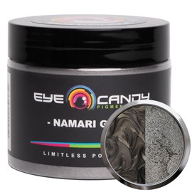 Eye Candy Premium Mica Pigment Powder Namari Grey (50G) Multipurpose DIY Arts and Crafts Additive | Epoxy, Resin Art, Nail Polish, Paint, Slime, Bath Bombs, Cosmetics