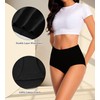 dmuveo Womens Cotton High Waisted Underwear Tummy Control Full Coverage