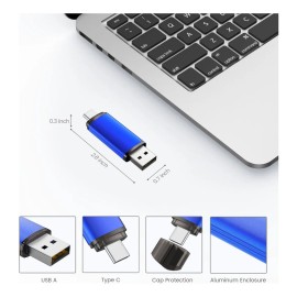 Memoria Usb 128 Gb Kexin De Dual Tipo C De Pendrive