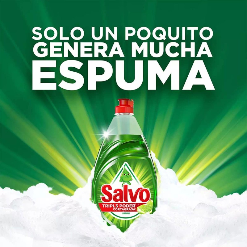 Salvo Lavatrastes Líquido Salvo Limón 1.4l