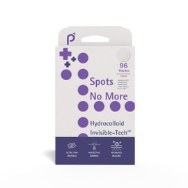 Spots No More Acne Pimple Patch - Translucent Hydrocolloid Pimple Patches, Invisible Spot Cover Stickers for Face, Spot Treatment (12mm) (96 Count, Pack of 1)