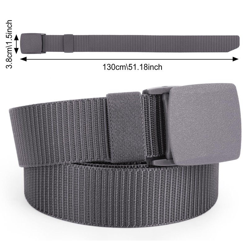 Justay Comf Men's Nylon Canvas Belt for Men, Belt Continuously