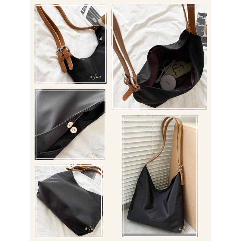 a-fua Women's Shoulder Bag, One Shoulder, Tote Bag, Simple, Neat,