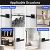 rewarmee Matte Black Door Handles Privacy Door Levers, Keyless Interior