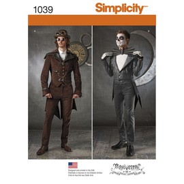 Simplicity Creative Patterns US1039BB Men's Cosplay Costumes, Size BB (46-48-50-52)