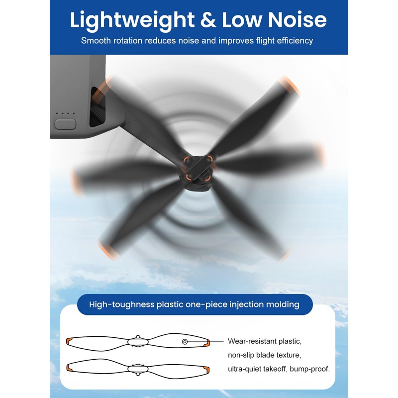12Pcs Propellers Compatible with DJI Mini 5 Pro Accessories –