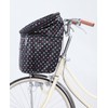 Kawadomi Seisakusho KW-245BD 2-Tier Front Basket Cover, Black Dots
