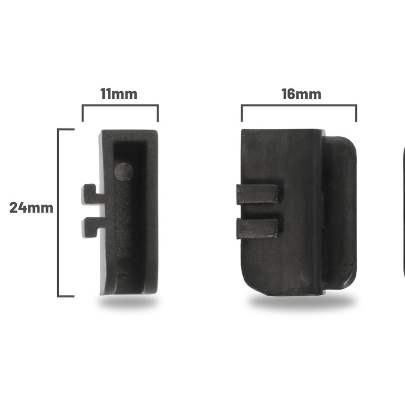Reliapart Inner Door Glass Left and Right Hand Bottom Retainers