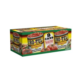 Ro-Tel Diced Tomatoes & Green Chilies (10 Ounce, 8 Count) (2 Pack)
