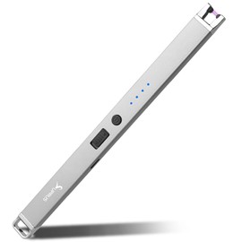 SUPRUS Electric Arc Lighter Windproof Flameless Lighter Rechargeable USB Lighter with Safety Lock for Home Kitchen BBQ Candle