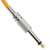 Professional 6.35 mm Loss Noise Guitar Cable Metal Connectors Orange