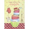 Designer Greetings Stack of Colorful Bowls on Red Plaid Tablecloth
