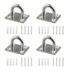 4 Sets Heavy Duty Pad Eye Plate M5 Stable Ring