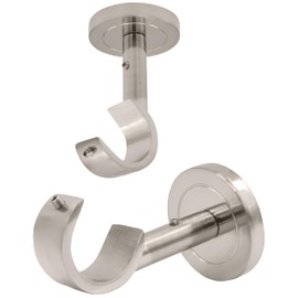A Key Tech Ceiling Bracket Brushed Nickel - Set of 2