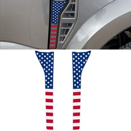 Fender Badge Emblem Sticker Accent Decal American Flag Cover for Ford F250/F350 Black 2023 2024 2025