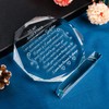YWHL Godfather Gift for Men Laser Engraved Crystal Keepsakes Fathers